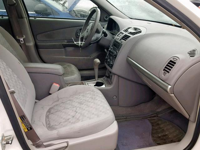 1G1ZT62885F292112 - 2005 CHEVROLET MALIBU MAX WHITE photo 5