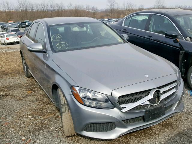 55SW14KB4FU048480 - 2015 MERCEDES-BENZ C 300 SILVER photo 1