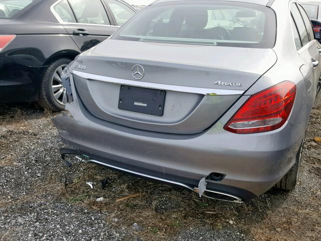 55SW14KB4FU048480 - 2015 MERCEDES-BENZ C 300 SILVER photo 10