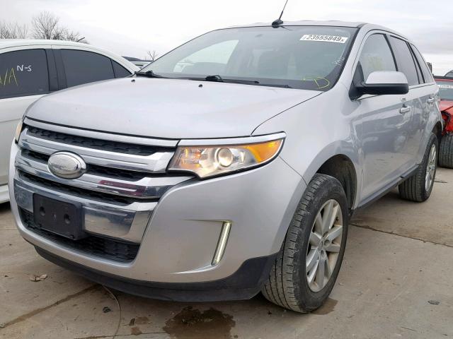 2FMDK4KC5DBA96041 - 2013 FORD EDGE LIMIT SILVER photo 2