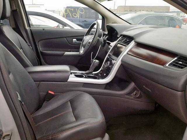 2FMDK4KC5DBA96041 - 2013 FORD EDGE LIMIT SILVER photo 5