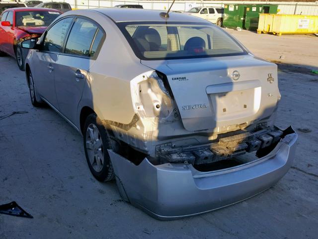 3N1AB61E38L743040 - 2008 NISSAN SENTRA 2.0 SILVER photo 3