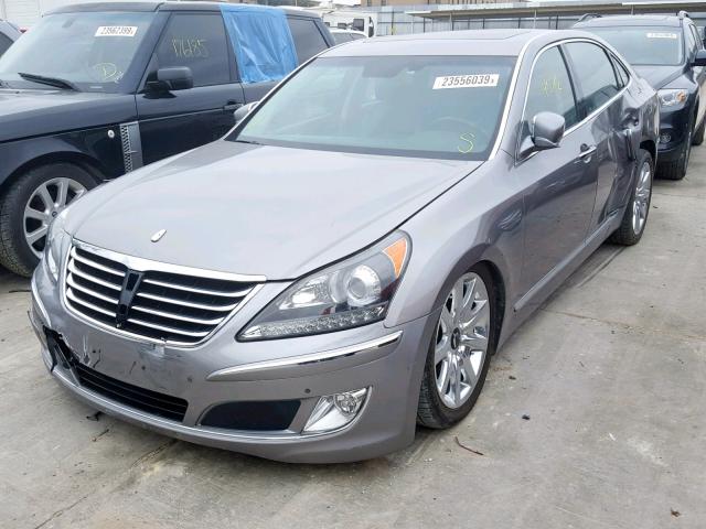 KMHGH4JH5DU061003 - 2013 HYUNDAI EQUUS SIGN GRAY photo 2