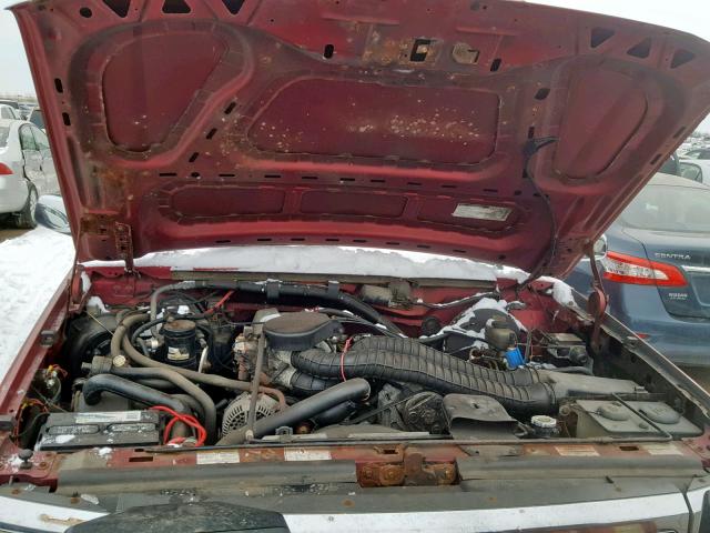 1FMEU15H5RLB28613 - 1994 FORD BRONCO U10 RED photo 7