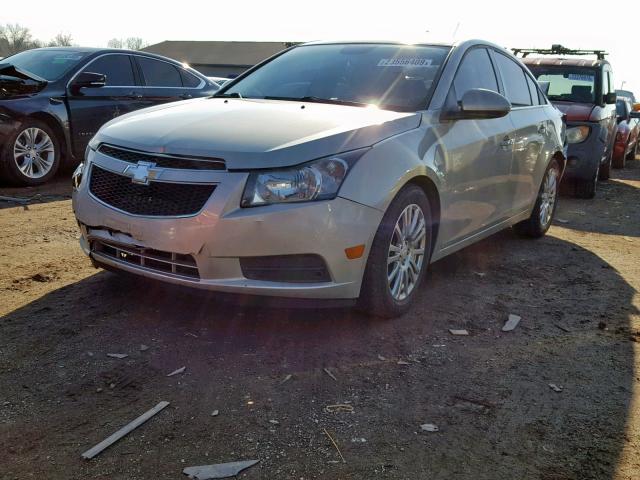 1G1PH5SB6D7132639 - 2013 CHEVROLET CRUZE ECO SILVER photo 2