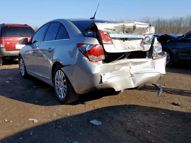 1G1PH5SB6D7132639 - 2013 CHEVROLET CRUZE ECO SILVER photo 3