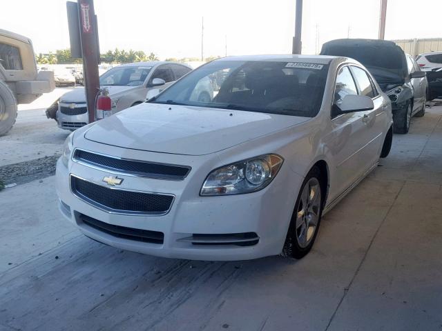 1G1ZC5EB3AF252662 - 2010 CHEVROLET MALIBU 1LT WHITE photo 2