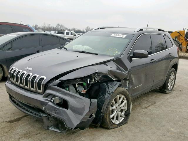 1C4PJLCB9HW663151 - 2017 JEEP CHEROKEE L GRAY photo 2