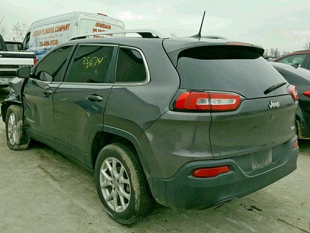 1C4PJLCB9HW663151 - 2017 JEEP CHEROKEE L GRAY photo 3