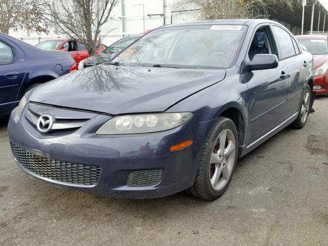 1YVHP84C175M27731 - 2007 MAZDA 6 I BLUE photo 2