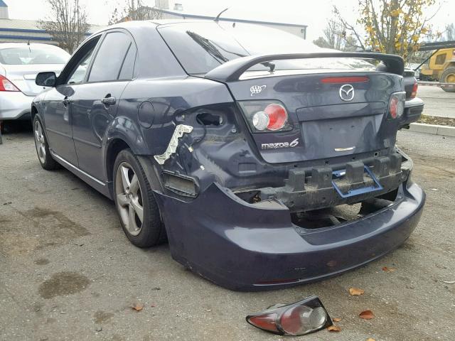 1YVHP84C175M27731 - 2007 MAZDA 6 I BLUE photo 3