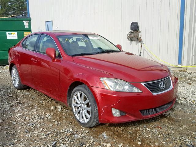 JTHCK262372011440 - 2007 LEXUS IS 250 BURGUNDY photo 1