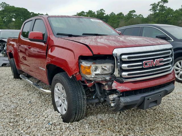 1GTG5CEN8H1163958 - 2017 GMC CANYON SLE BURGUNDY photo 1