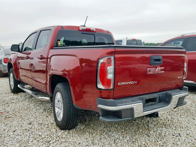 1GTG5CEN8H1163958 - 2017 GMC CANYON SLE BURGUNDY photo 3