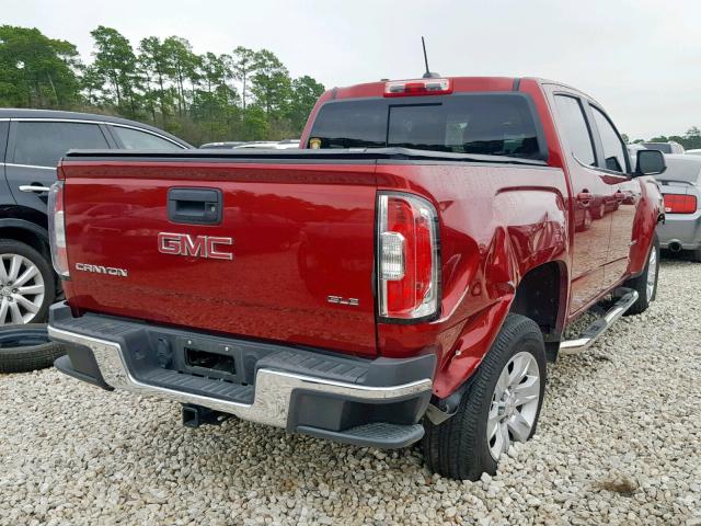 1GTG5CEN8H1163958 - 2017 GMC CANYON SLE BURGUNDY photo 4