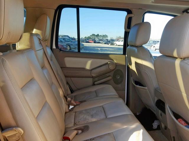 1FMEU65E77UB87298 - 2007 FORD EXPLORER L WHITE photo 6