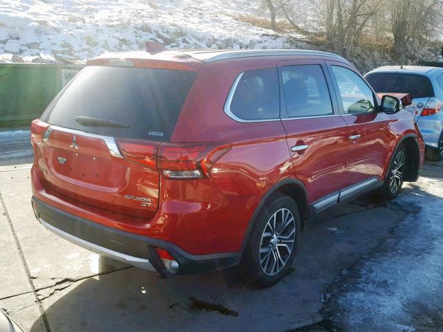 JA4JZ4AX5HZ007797 - 2017 MITSUBISHI OUTLANDER RED photo 4