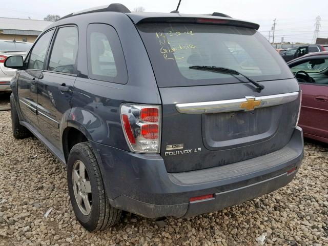 2CNDL13F796205376 - 2009 CHEVROLET EQUINOX LS GRAY photo 3