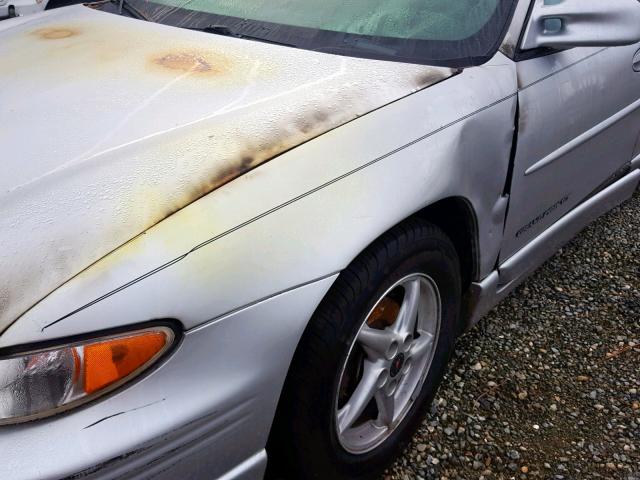 1G2WP52K73F157077 - 2003 PONTIAC GRAND PRIX SILVER photo 9