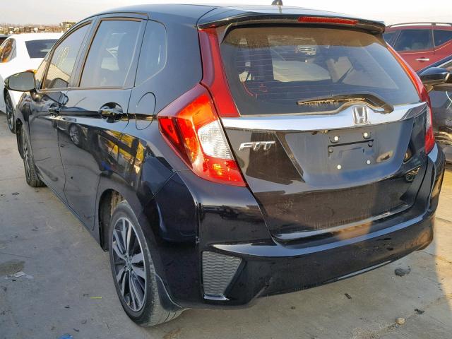 3HGGK5H81FM712928 - 2015 HONDA FIT EX BLACK photo 3