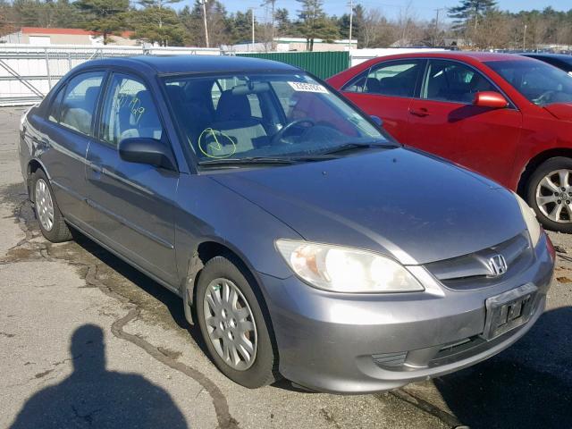 2HGES15524H595544 - 2004 HONDA CIVIC LX GRAY photo 1