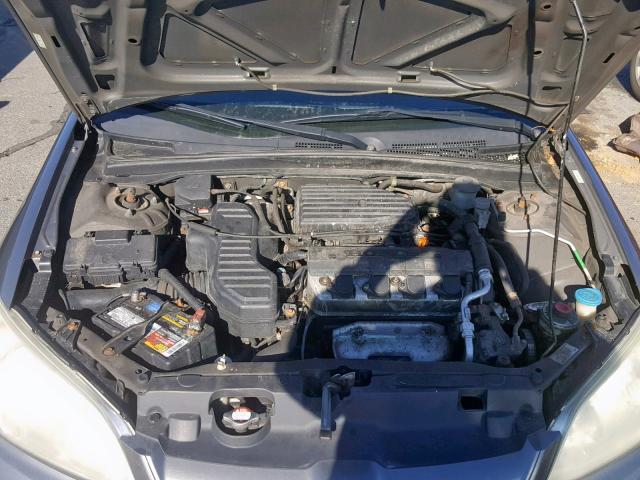 2HGES15524H595544 - 2004 HONDA CIVIC LX GRAY photo 7