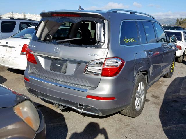 4JGDF6EE9FA568978 - 2015 MERCEDES-BENZ GL 450 4MA GRAY photo 4