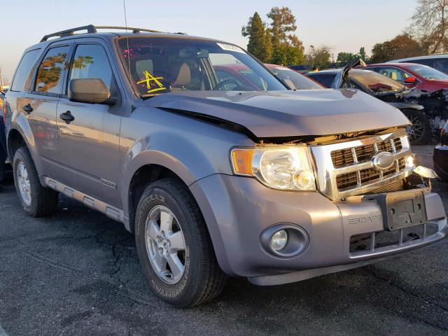 1FMCU03Z48KB05986 - 2008 FORD ESCAPE XLT GRAY photo 1