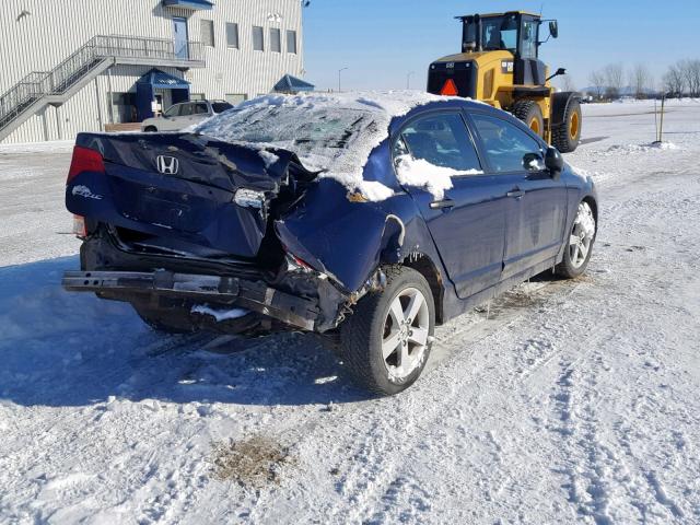 2HGFA16387H007347 - 2007 HONDA CIVIC DX BLUE photo 4