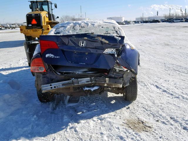 2HGFA16387H007347 - 2007 HONDA CIVIC DX BLUE photo 9