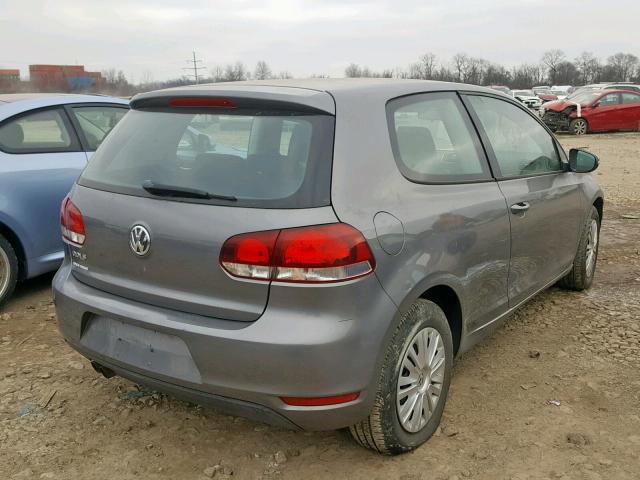 WVWBB7AJ2AW234660 - 2010 VOLKSWAGEN GOLF GRAY photo 4