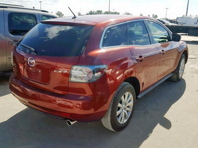JM3ER2W52A0341077 - 2010 MAZDA CX-7 Czerwony zdjęcie 4