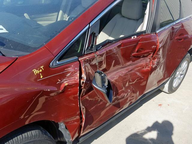 JM3ER2W52A0341077 - 2010 MAZDA CX-7 Czerwony zdjęcie 9