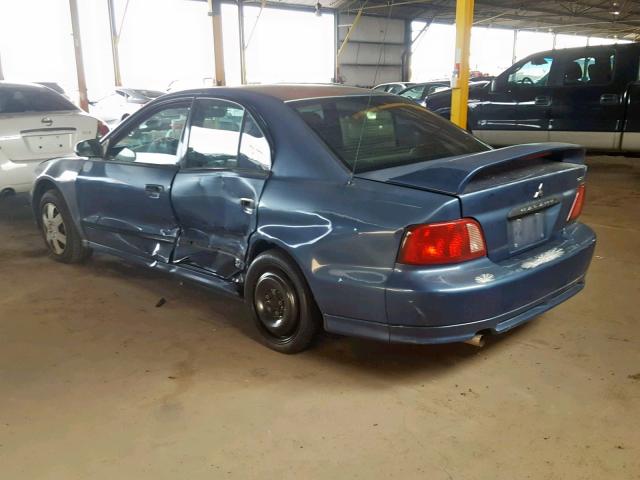 4A3AA36G43E049956 - 2003 MITSUBISHI GALANT DE BLUE photo 3