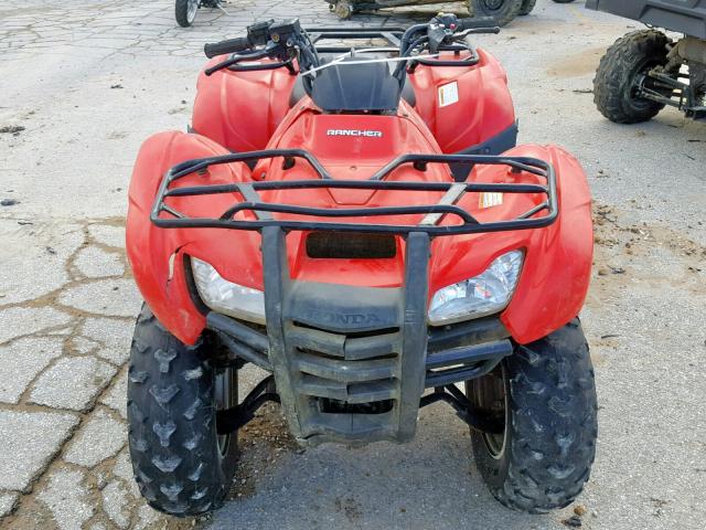 1HFTE3402B4400475 - 2011 HONDA TRX420 TM RED photo 10