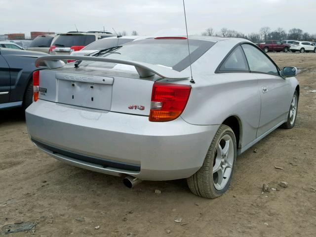 JTDDY32T0Y0033319 - 2000 TOYOTA CELICA GT- SILVER photo 4