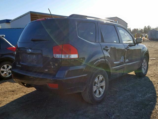 KNDJH741495020289 - 2009 KIA BORREGO LX BLACK photo 4