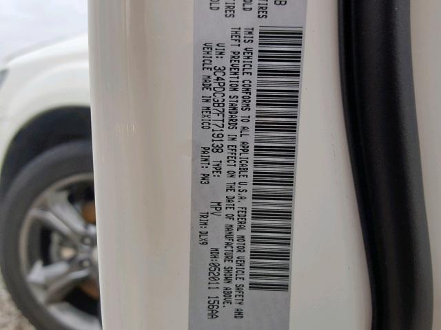 3C4PDCGB7FT719138 - 2015 DODGE JOURNEY CR 白色 照片 10