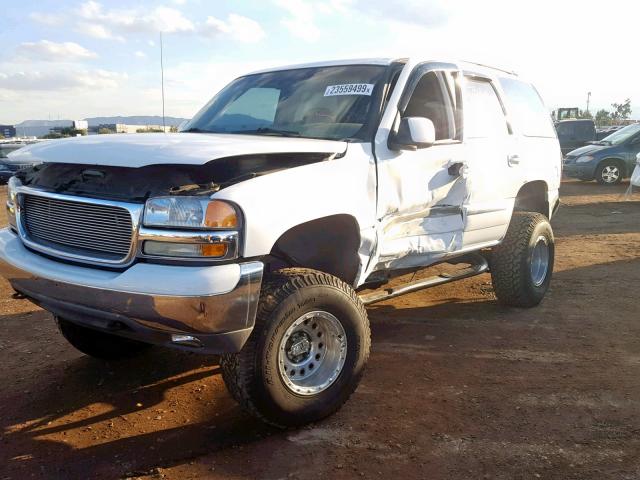 1GKEK13T43R252852 - 2003 GMC YUKON WHITE photo 2