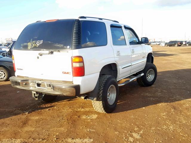 1GKEK13T43R252852 - 2003 GMC YUKON WHITE photo 4