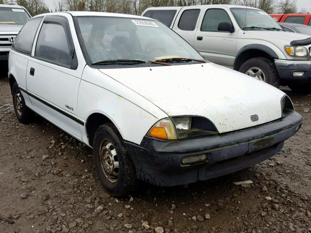 JG1MS2162KK769447 - 1989 GEO METRO WHITE photo 1