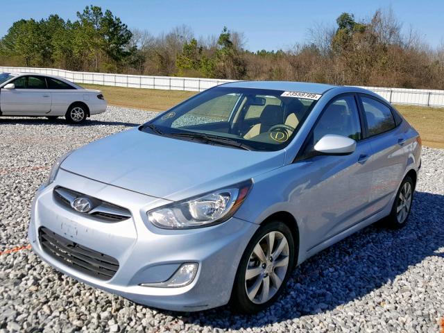 KMHCU4AE7DU583311 - 2013 HYUNDAI ACCENT GLS BLUE photo 2