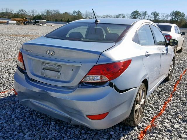 KMHCU4AE7DU583311 - 2013 HYUNDAI ACCENT GLS BLUE photo 4