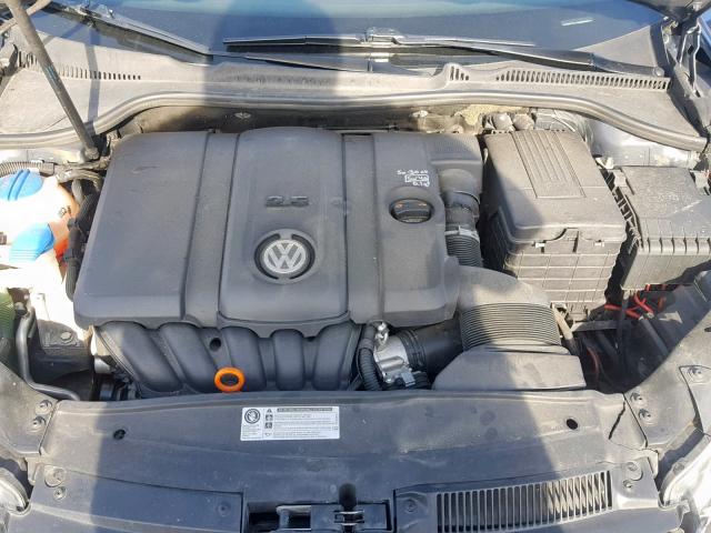 3VWKZ7AJ2BM608534 - 2011 VOLKSWAGEN JETTA S BLACK photo 7