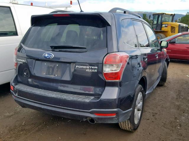 JF2SJAHC2EH517319 - 2014 SUBARU FORESTER 2 GRAY photo 4