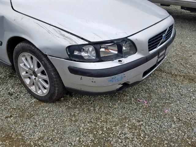 YV1RS61T242320261 - 2004 VOLVO S60 SILVER photo 9