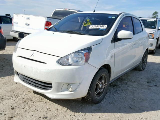 ML32A3HJ0EH025819 - 2014 MITSUBISHI MIRAGE DE WHITE photo 2