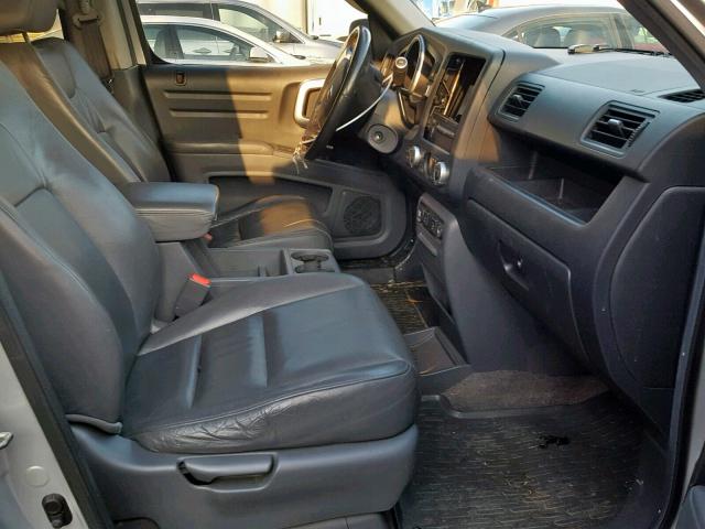 2HJYK16548H505659 - 2008 HONDA RIDGELINE SILVER photo 5