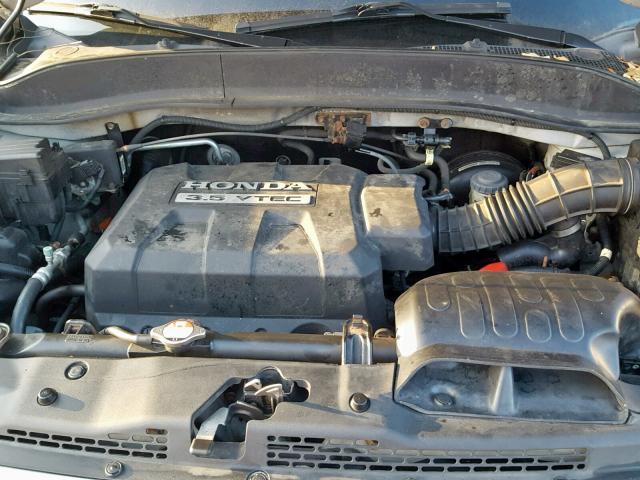 2HJYK16548H505659 - 2008 HONDA RIDGELINE SILVER photo 7