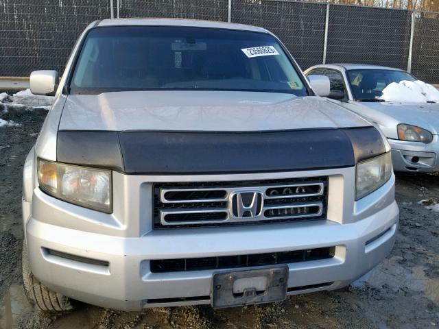 2HJYK16548H505659 - 2008 HONDA RIDGELINE SILVER photo 9